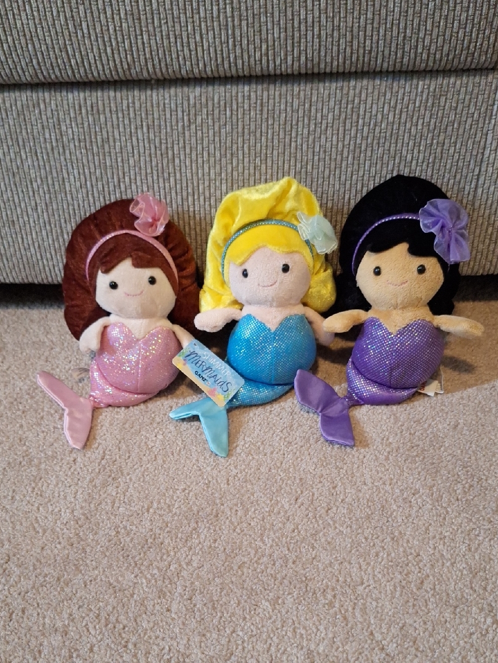 Plush Mermaid Baby Princesses Set Of 3 GANZ